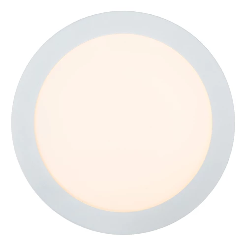 Lucide BRICE-LED - Plafonnière Badkamer - Ø 24 cm - LED Dimb. - 1x15W 3000K - IP44 - Wit - detail 1